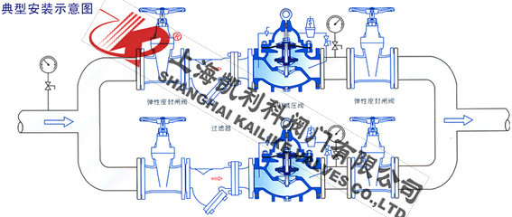 200X減壓穩(wěn)壓閥安裝示意圖